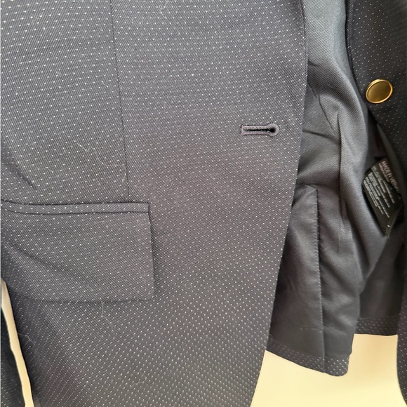 Club Monaco Deep Navy Polka Dot Blazer - Picture 7 of 14